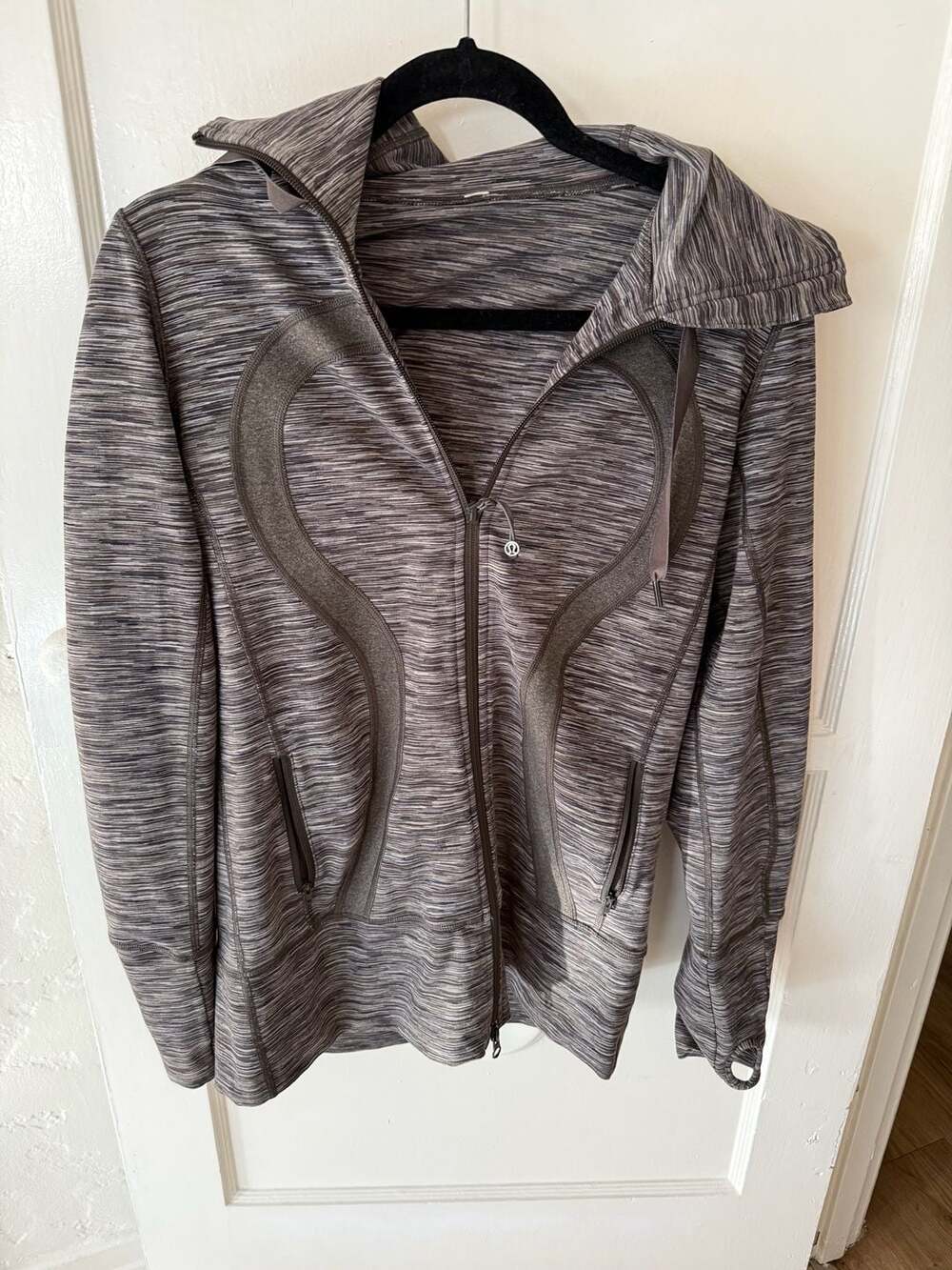 Lululemon Define Jacket Full Zip Hoodie Heathered Grey size 8